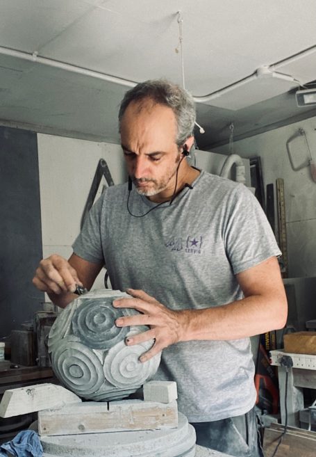 artist working on Origin